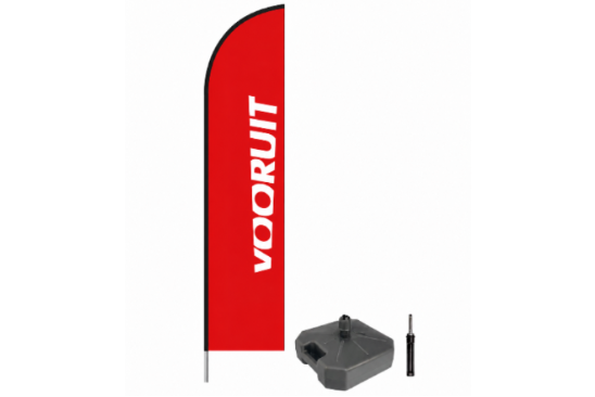 Combo Beachflag + Parasolvoet 17KG + Rotator