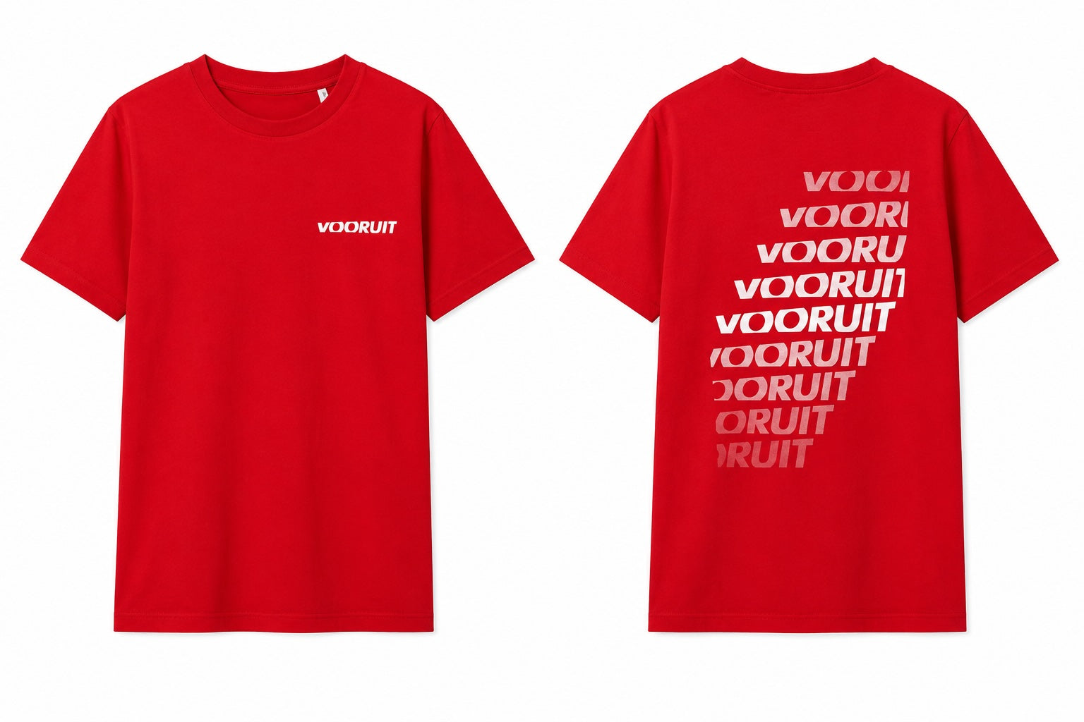 T-shirt Vooruit - Rood